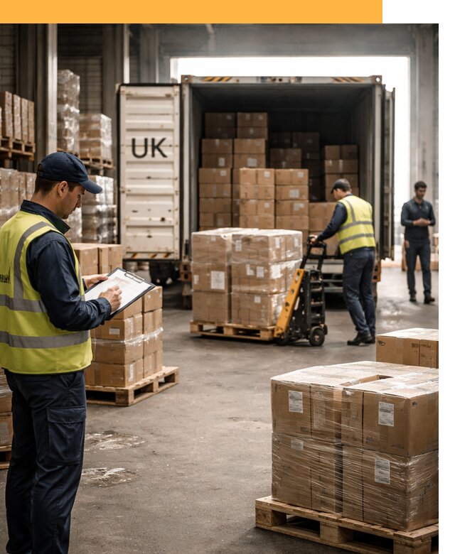 Доставка грузов из Великобритании с таможенным оформлением от 12641