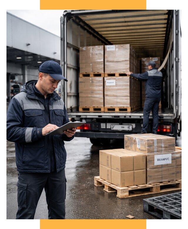 Доставка грузов из Беларуси от 15170 р. логистика СетСервис-Рбц