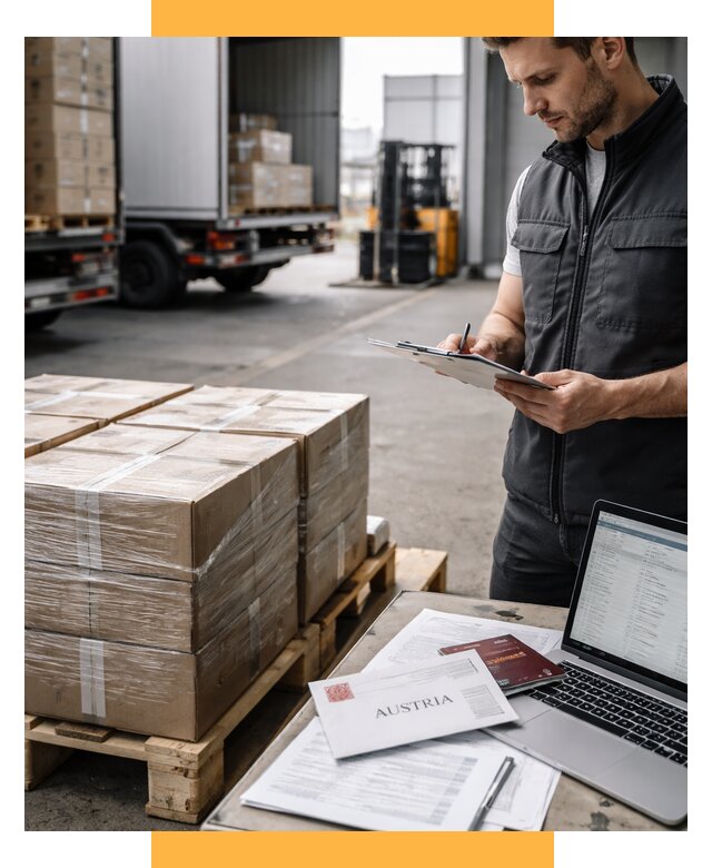 Доставка в Австрию от 65735 р. Логистика и экспорт СетСервис-Рбц