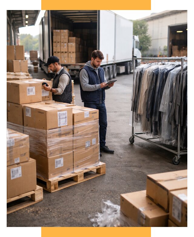 Перевозка и доставка одежды из Китая от 7585 р., СетСервис-Рбц