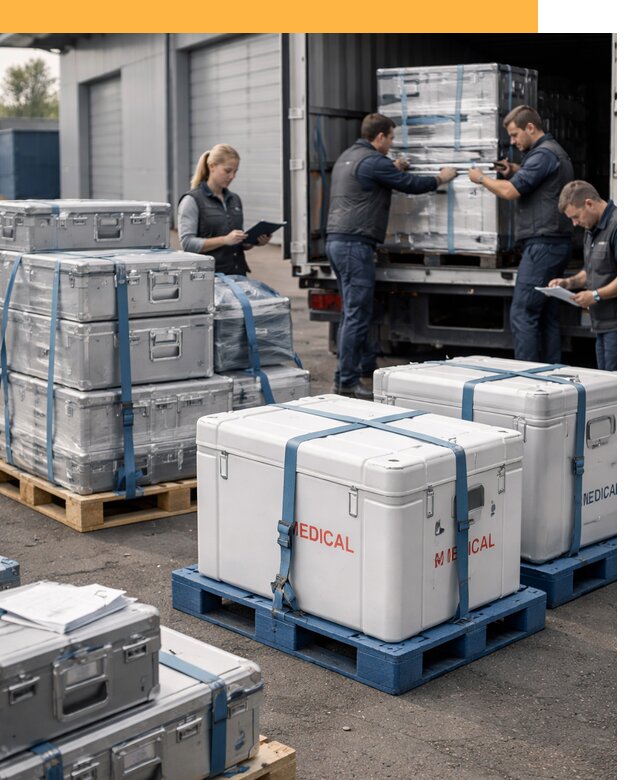 Перевозка медицинского оборудования по всему миру от 15170 руб